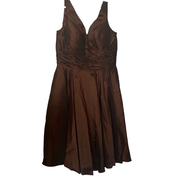 Milano Formals Dresses & Skirts - Mocha Elegance Brown Formal Dress Size 16 Shawls included